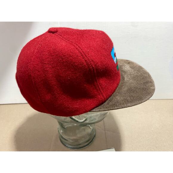 The Shirt Company Vintage Mountain Ski Hat - Red Brown Whistler - Picture 10 of 10